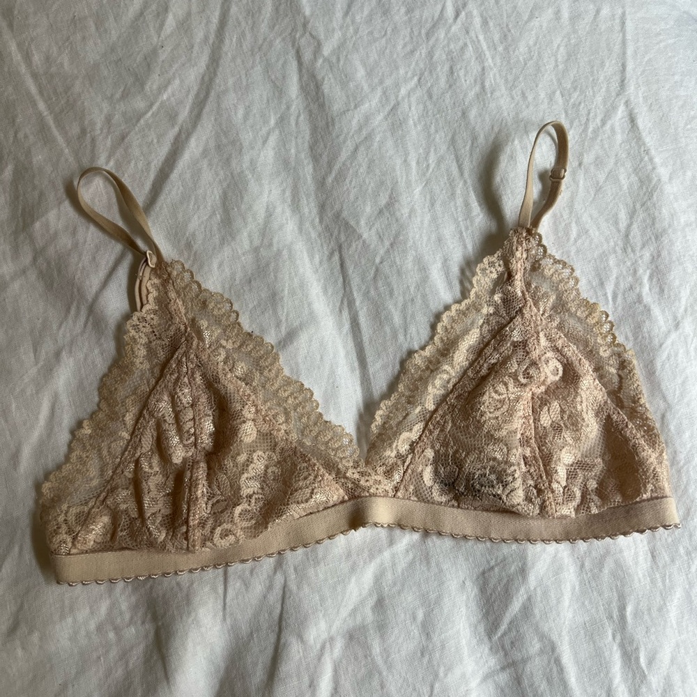 LACE nude bralette